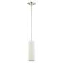 3_Meridian 1 Light Brushed Nickel Mini Pendant more views