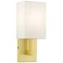 2_Meridian 1 Light Satin Brass ADA Sconce