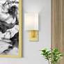 1_Meridian 1 Light Satin Brass ADA Sconce