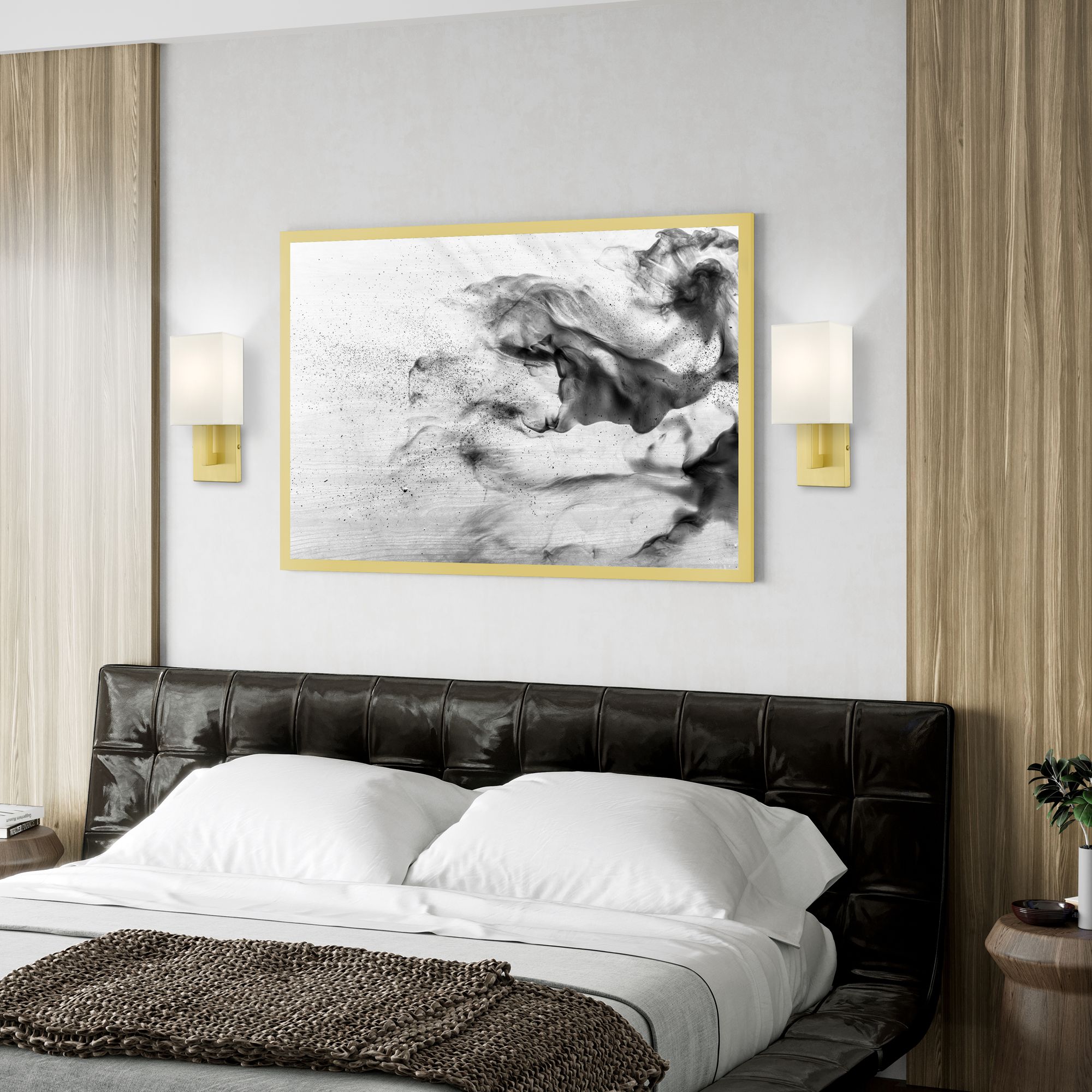 Meridian 1 Light Satin Brass ADA Sconce