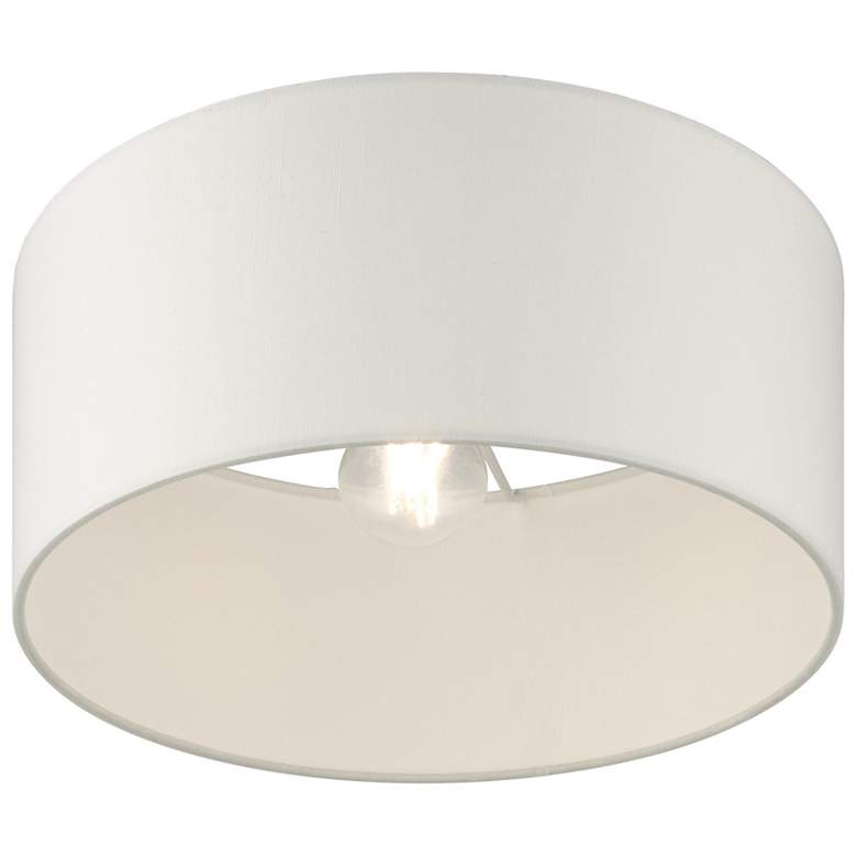 Image 5 Meridian 1 Light Satin Brass Semi Flush more views