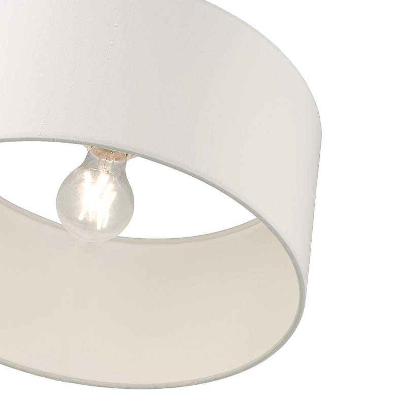 Image 6 Meridian 1 Light Satin Brass Semi Flush more views