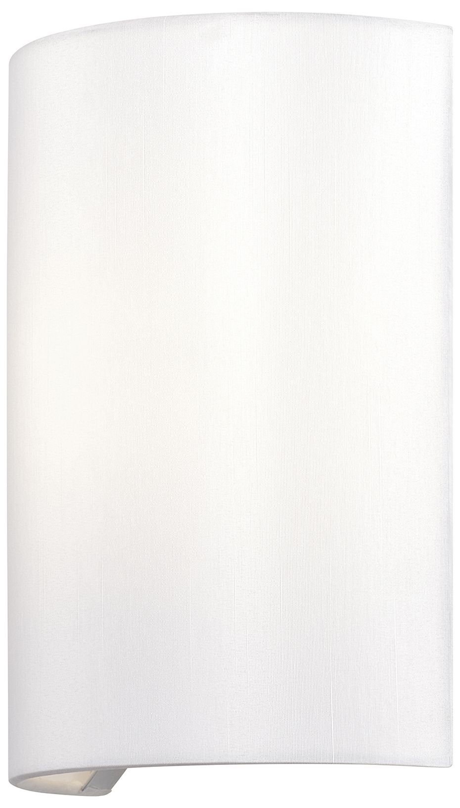 Image 5 Meridian 1 Light Shiny White ADA Sconce more views