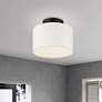 2_Meridian 10" Wide Black Drum Ceiling Light