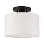 4_Meridian 10" Wide Black Drum Ceiling Light more views