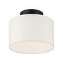 5_Meridian 10" Wide Black Drum Ceiling Light more views