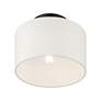 6_Meridian 10" Wide Black Drum Ceiling Light more views