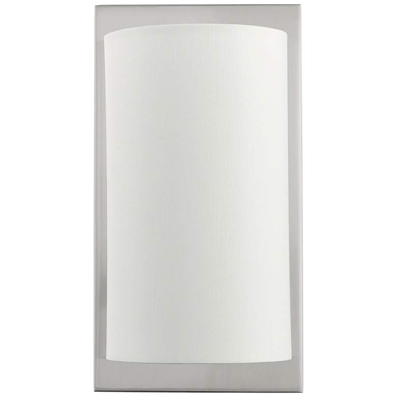Image 1 Meridian 11 inch High Brushed Nickel Wall Sconce