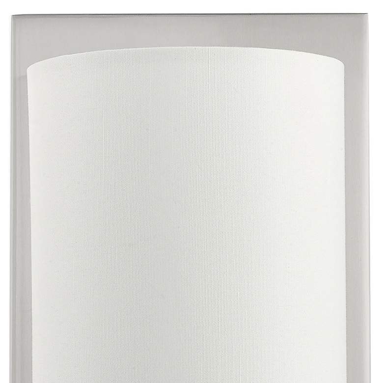 Image 2 Meridian 11 inch High Brushed Nickel Wall Sconce more views