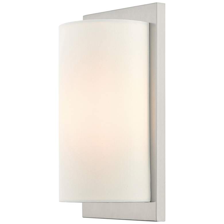 Image 3 Meridian 11 inch High Brushed Nickel Wall Sconce more views