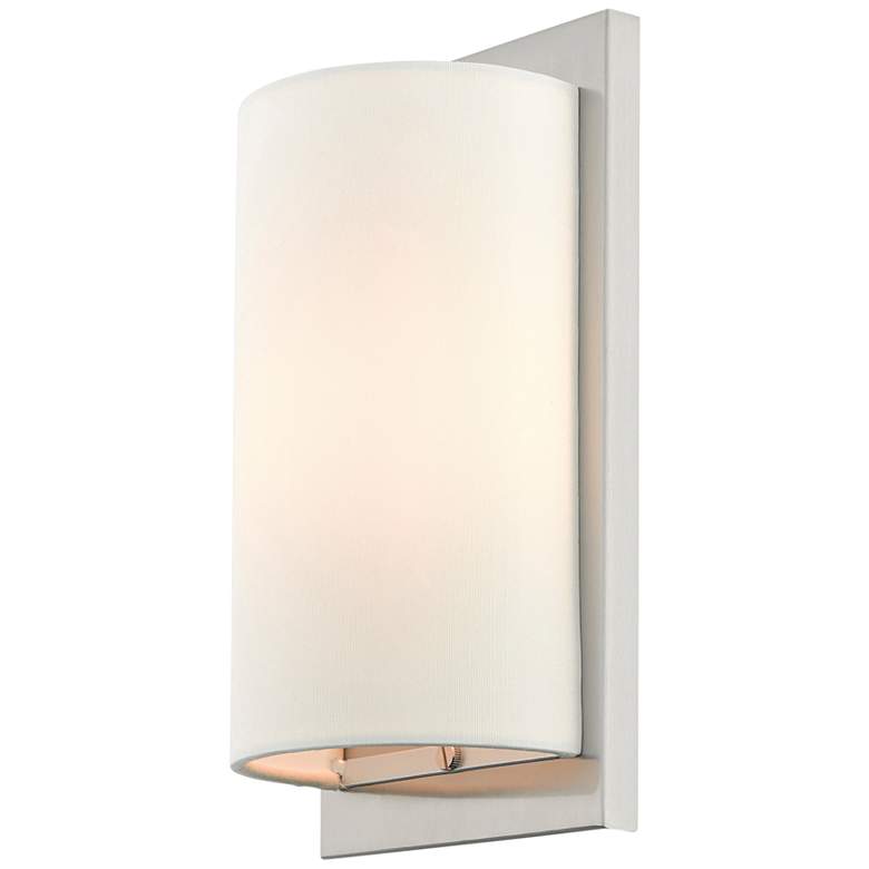 Image 5 Meridian 11 inch High Brushed Nickel Wall Sconce more views