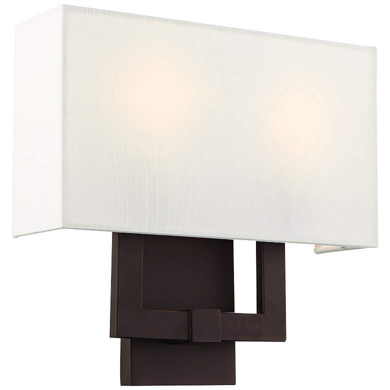 Image 3 Meridian 12 3/4" High Bronze Wall Sconce