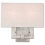 2_Meridian 12 3/4" High Brushed Nickel Wall Sconce