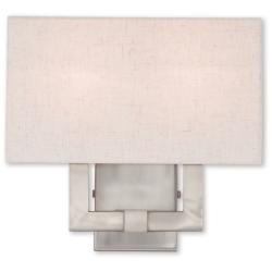 Meridian 12 3/4" High Brushed Nickel Wall Sconce