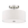 3_Meridian 12 3/4" High Brushed Nickel Wall Sconce more views