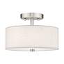 4_Meridian 12 3/4" High Brushed Nickel Wall Sconce more views