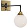 Meridian 13 1/4"H Oil-Rubbed Bronze and Brass Wall Sconce