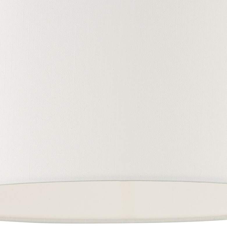 Image 4 Meridian 13" Wide Black Steel Drum Ceiling Light more views