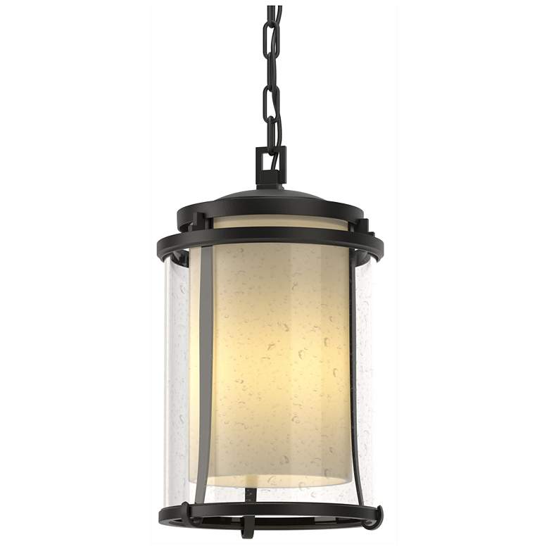 Image 1 Meridian 15.7"H Large Coastal Black Outdoor Ceiling Fixture