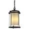 Meridian 15.7"H Large Coastal Black Outdoor Ceiling Fixture