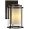 Meridian 15.7"H Large Oiled Bronze Outdoor Sconce w/ Opal and Seeded S