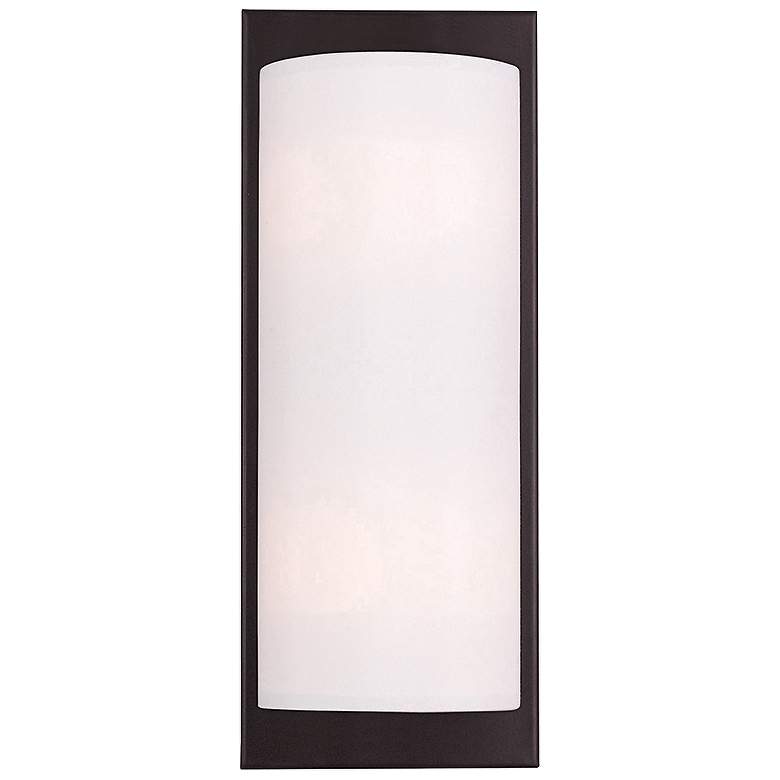Image 1 Meridian 15 inch High Bronze Wall Sconce
