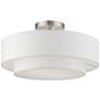 2_Meridian 15" Wide Brushed Nickel Ceiling Light
