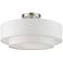 Meridian 15" Wide Brushed Nickel Ceiling Light