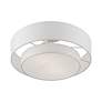 5_Meridian 15" Wide Brushed Nickel Ceiling Light more views