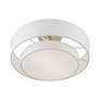 6_Meridian 15" Wide Brushed Nickel Ceiling Light more views