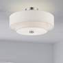 2_Meridian 15" Wide Brushed Nickel Drum Ceiling Light