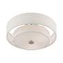 6_Meridian 15" Wide Brushed Nickel Drum Ceiling Light more views