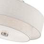7_Meridian 15" Wide Brushed Nickel Drum Ceiling Light more views