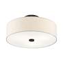 6_Meridian 15" Wide English Bronze Drum Ceiling Light more views