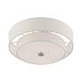 6_Meridian 18" Wide Brushed Nickel Double Drum Ceiling Light more views