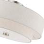7_Meridian 18" Wide Brushed Nickel Double Drum Ceiling Light more views