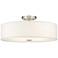 Meridian 18" Wide Brushed Nickel Drum Ceiling Light