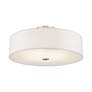 6_Meridian 18" Wide Brushed Nickel Drum Ceiling Light more views