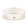 7_Meridian 18" Wide Brushed Nickel Drum Ceiling Light more views