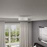 Meridian 18" Wide Brushed Nickel Drum Ceiling Light in scene