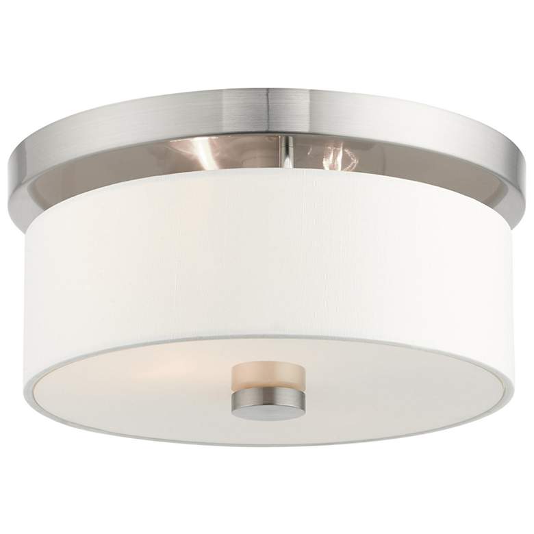 Image 1 Meridian 2 Light Brushed Nickel Ceiling Mount