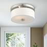 7_Meridian 2 Light Brushed Nickel Ceiling Mount more views