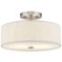 Meridian 2 Light Brushed Nickel Ceiling Mount
