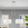 Thumbnail1 of Meridian 2 Light Brushed Nickel Linear Chandelier