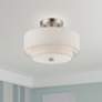 1_Meridian 2 Light Brushed Nickel Semi-Flush