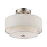 3_Meridian 2 Light Brushed Nickel Semi-Flush more views