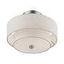 4_Meridian 2 Light Brushed Nickel Semi-Flush more views