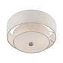 5_Meridian 2 Light Brushed Nickel Semi-Flush more views