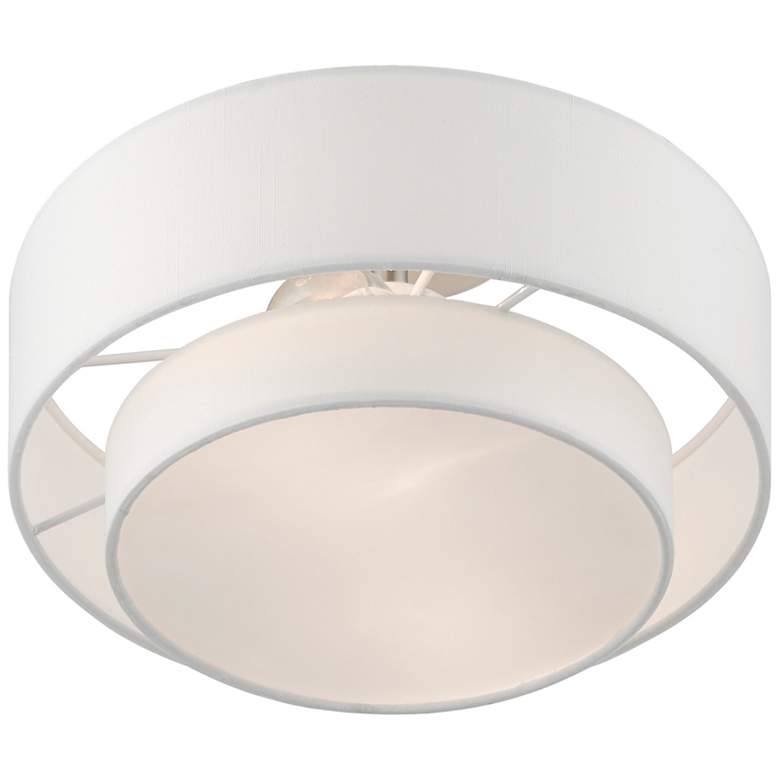 Image 6 Meridian 2 Light Brushed Nickel Semi-Flush more views
