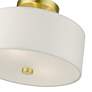 6_Meridian 2 Light Satin Brass Semi Flush more views